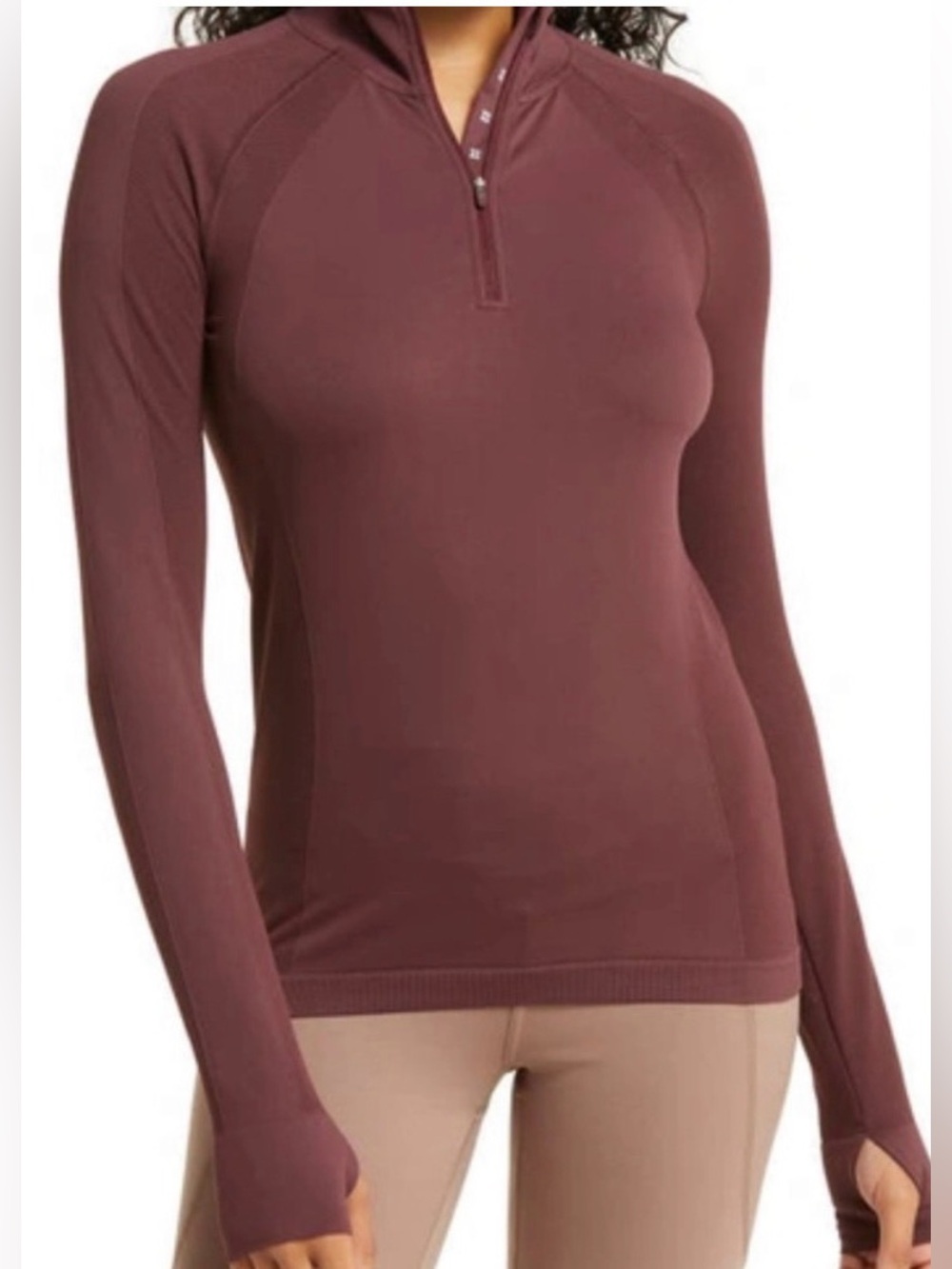 Sweaty Betty | Seamless Zip Long Sleeve | M